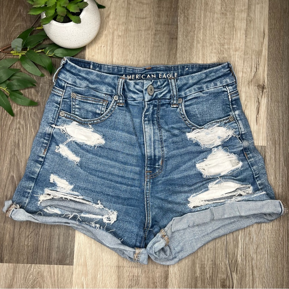 American Eagle Distressed Shorts - High Waisted